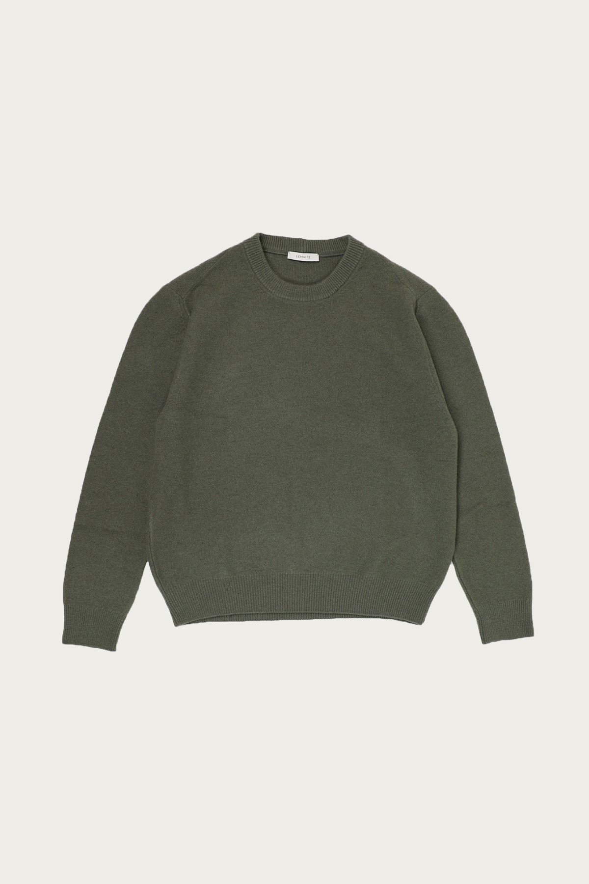 LEMAIRE / ルメール | 2024AW | CREW NECK JUMPER ウール クルーネックニット セーター | M | グリーン | メンズ Lemaire Crew Neck Jumper | Light Moss | Canoe Club