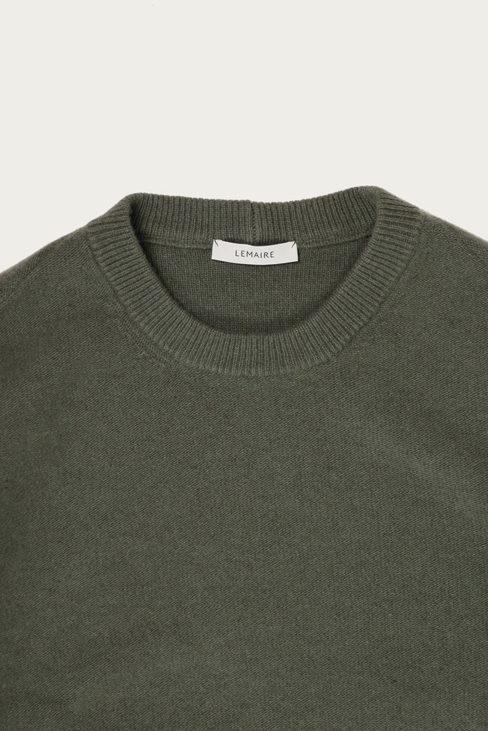 Lemaire - Crew Neck Jumper - Light Moss - Canoe Club