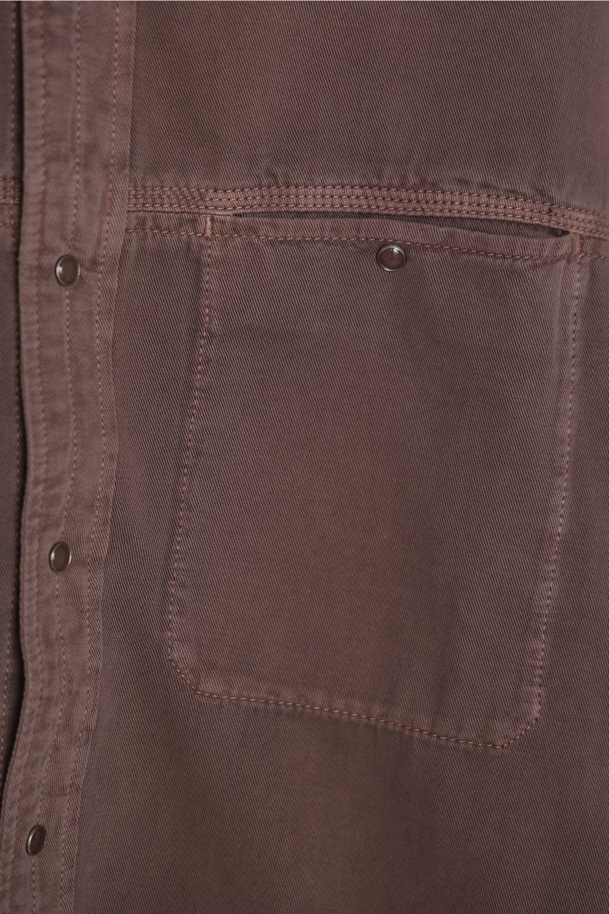 Lemaire - Denim Shirt With Snaps - Denim Snow Mauve - Canoe Club