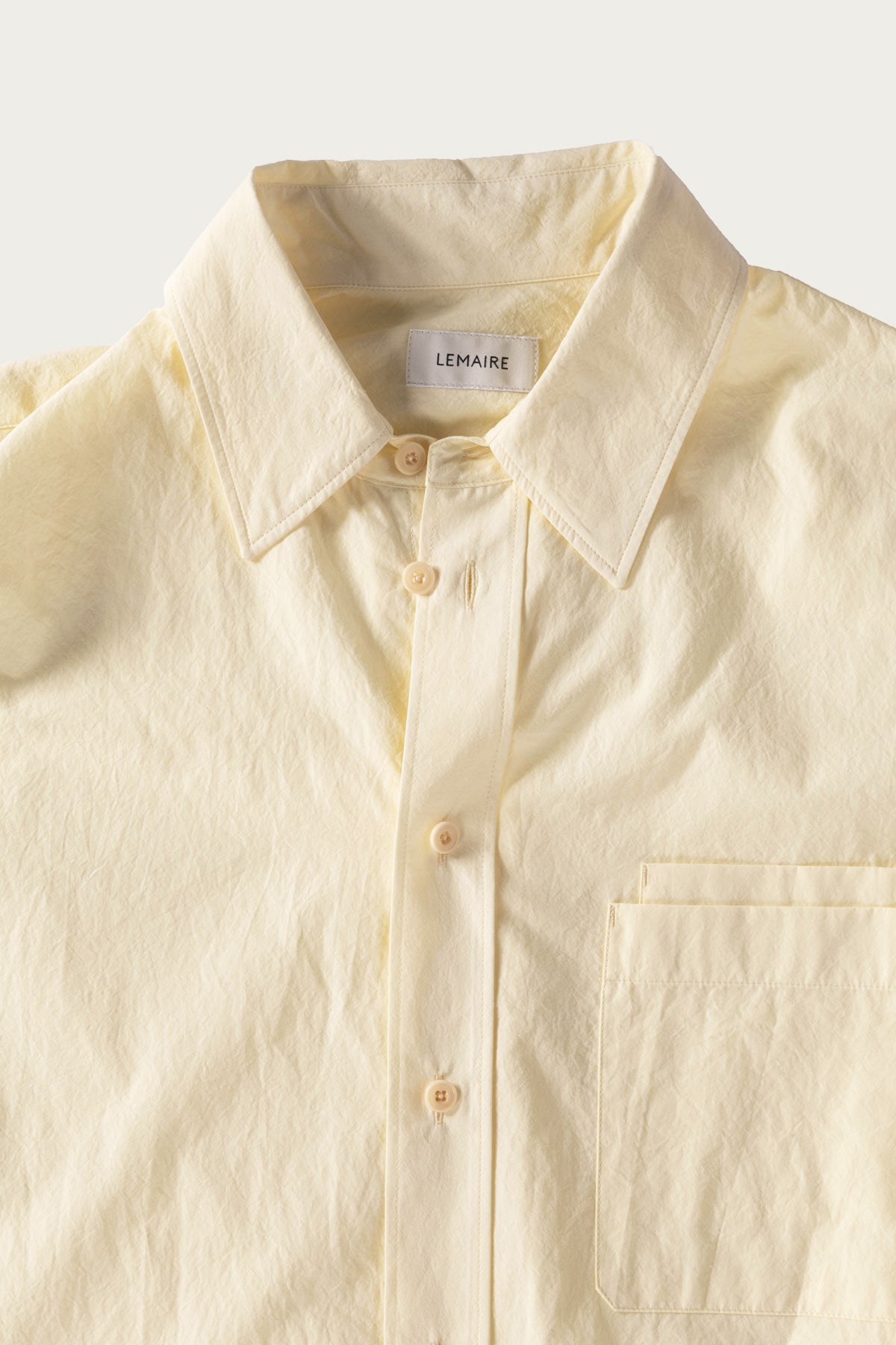Lemaire - Double Pocket Shirt - Almond Milk - Canoe Club