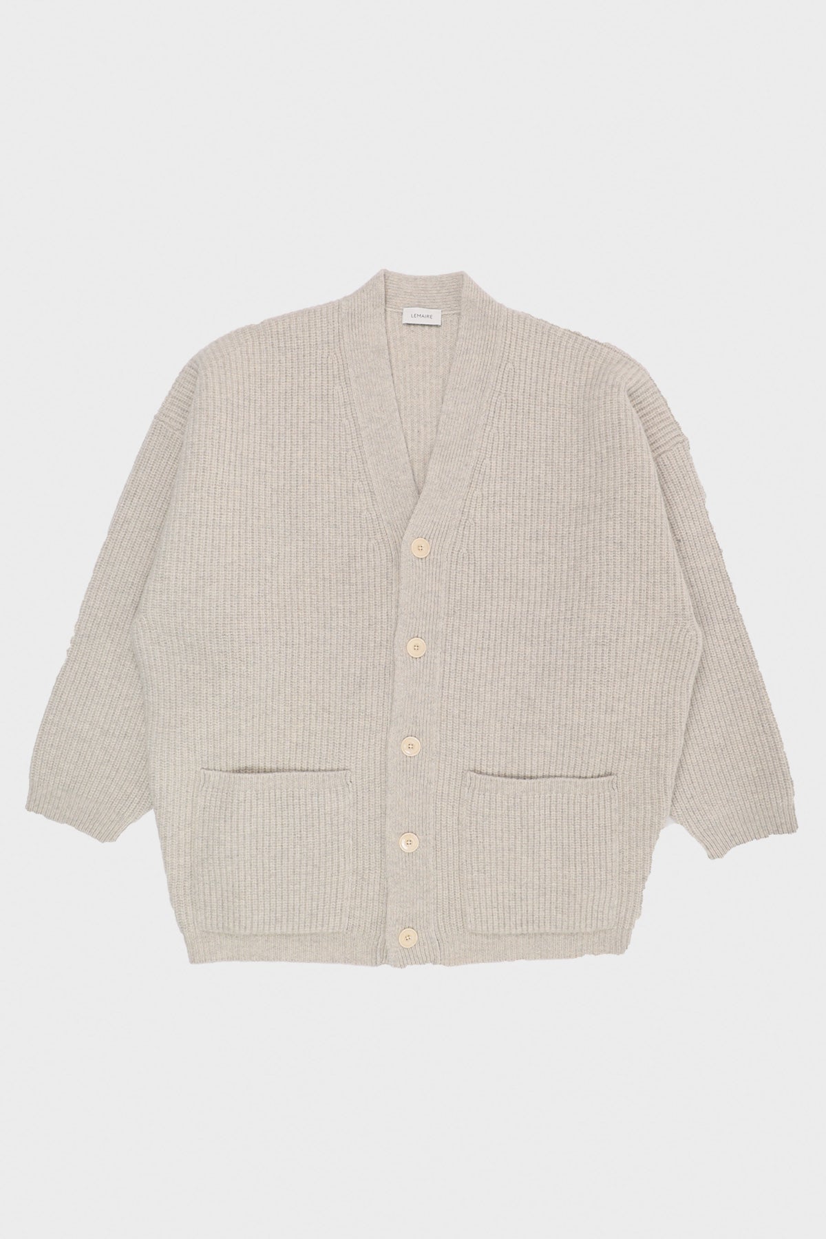 Lemaire - Felted Cardi Coat - Chalk - Canoe Club