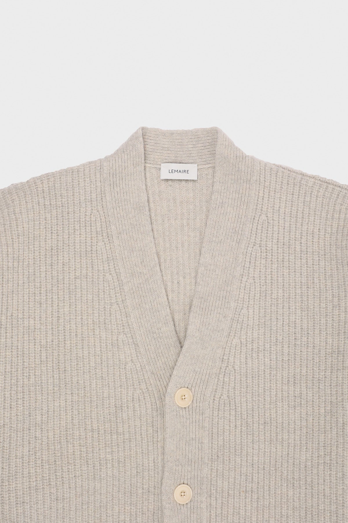 Lemaire - Felted Cardi Coat - Chalk - Canoe Club