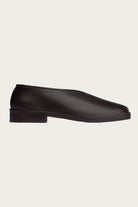 Lemaire - Flat Piped Slippers - Dark Chocolate - Canoe Club
