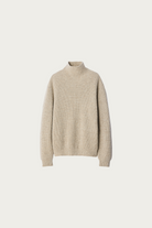 Lemaire - High Neck Sweater - Beige/Oat - Canoe Club
