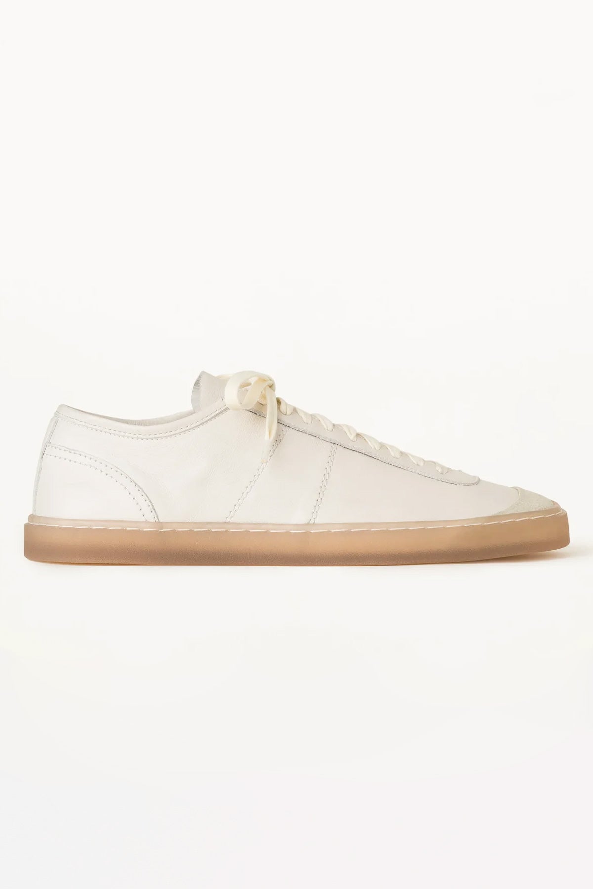Lemaire - Linoleum Basic Laced Up Trainers - Clay White - Canoe Club