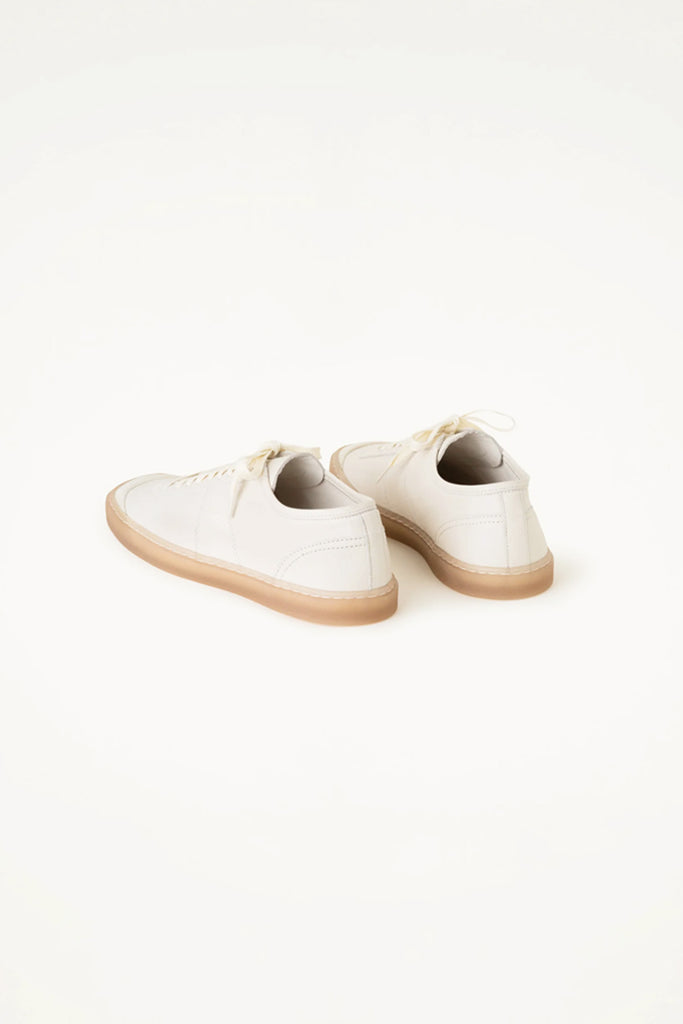 Lemaire - Linoleum Basic Laced Up Trainers - Clay White - Canoe Club