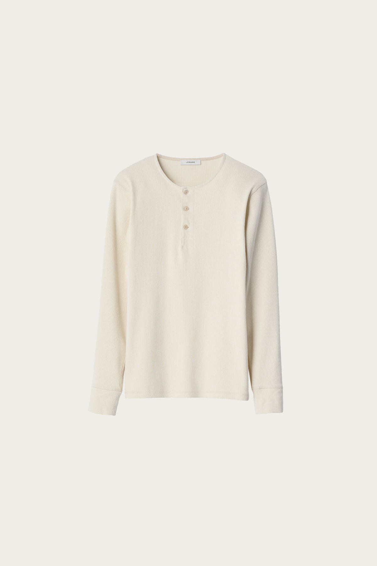 Lemaire - Long Sleeve Henley - Enoki - Canoe Club