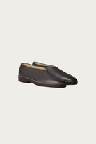Lemaire - Piped Crepe Slippers - Dark Brown - Canoe Club
