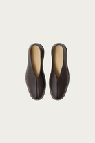 Lemaire - Piped Crepe Slippers - Dark Brown - Canoe Club
