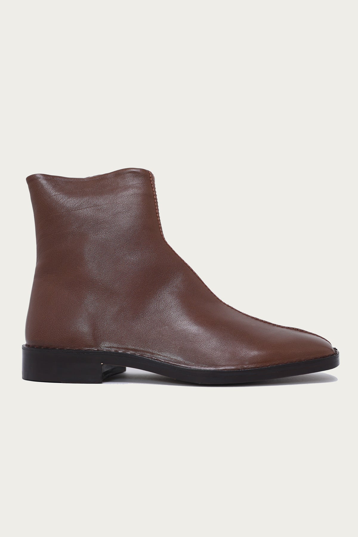 Lemaire Piped Zipped Boots | Shiitake | Canoe Club