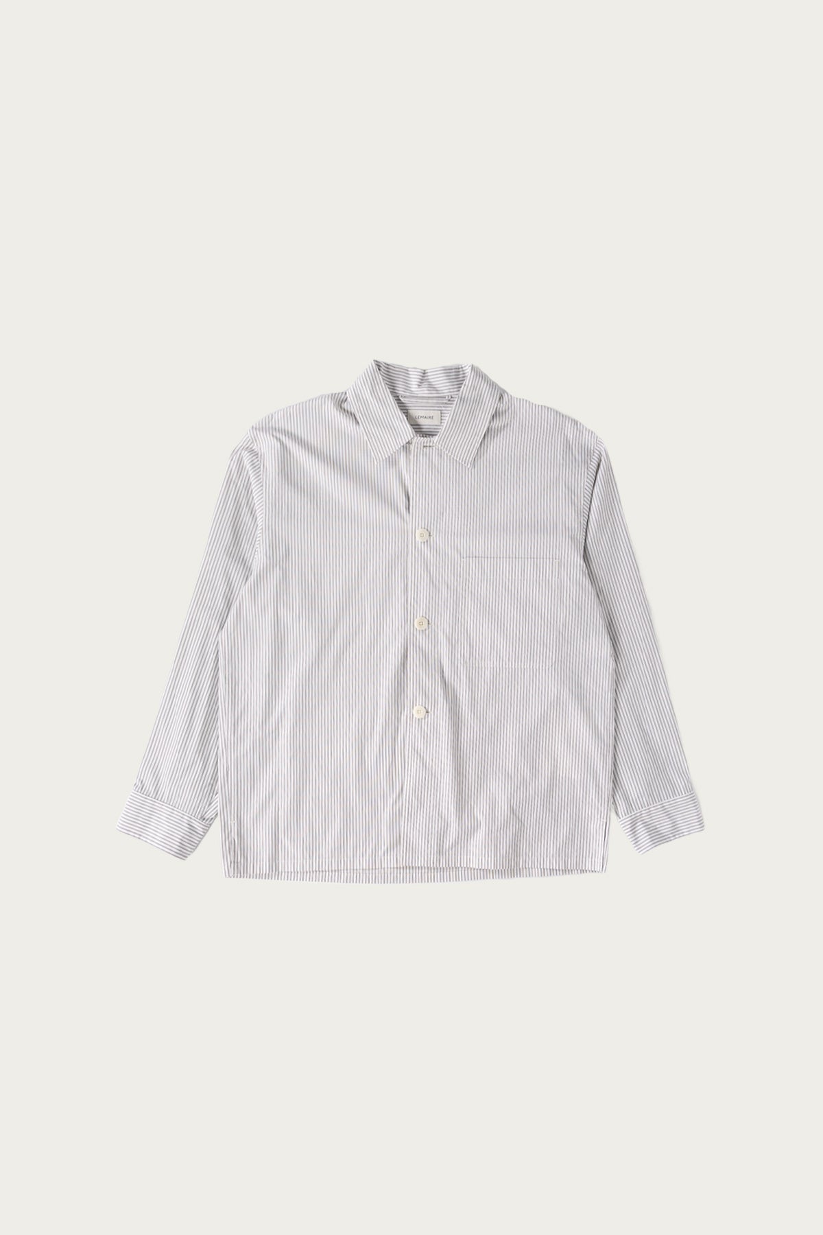 Lemaire - Pyjama Shirt - Creamy White/Taupe/Black - Canoe Club