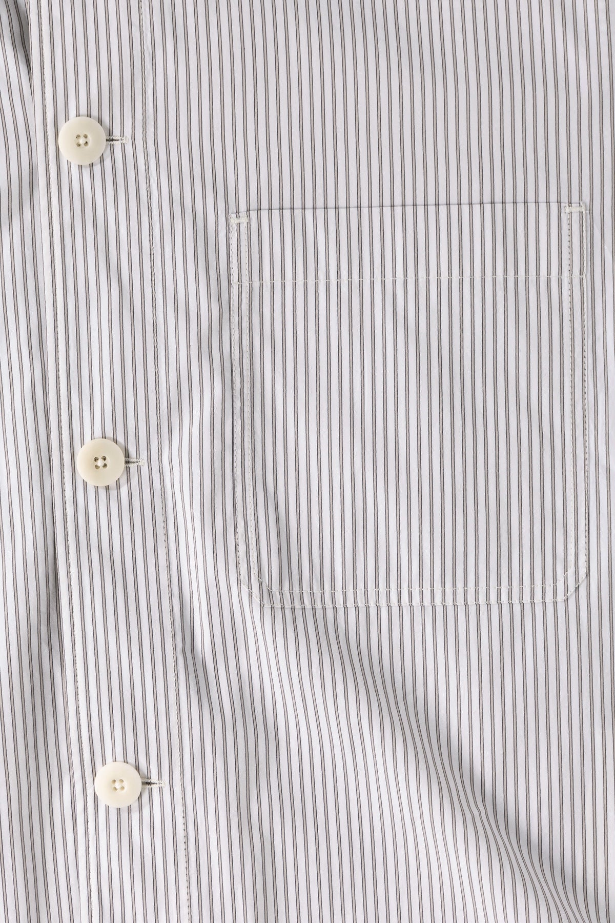 Lemaire - Pyjama Shirt - Creamy White/Taupe/Black - Canoe Club