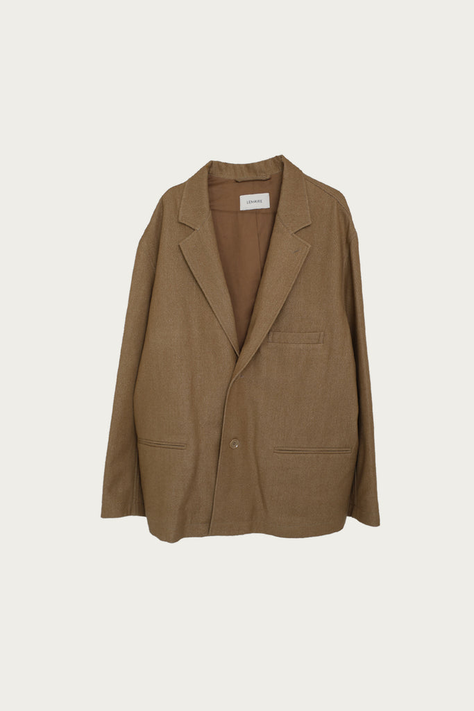 Lemaire - Relaxed SB Workwear Jacket - Taupe/Beige Melange - Canoe Club