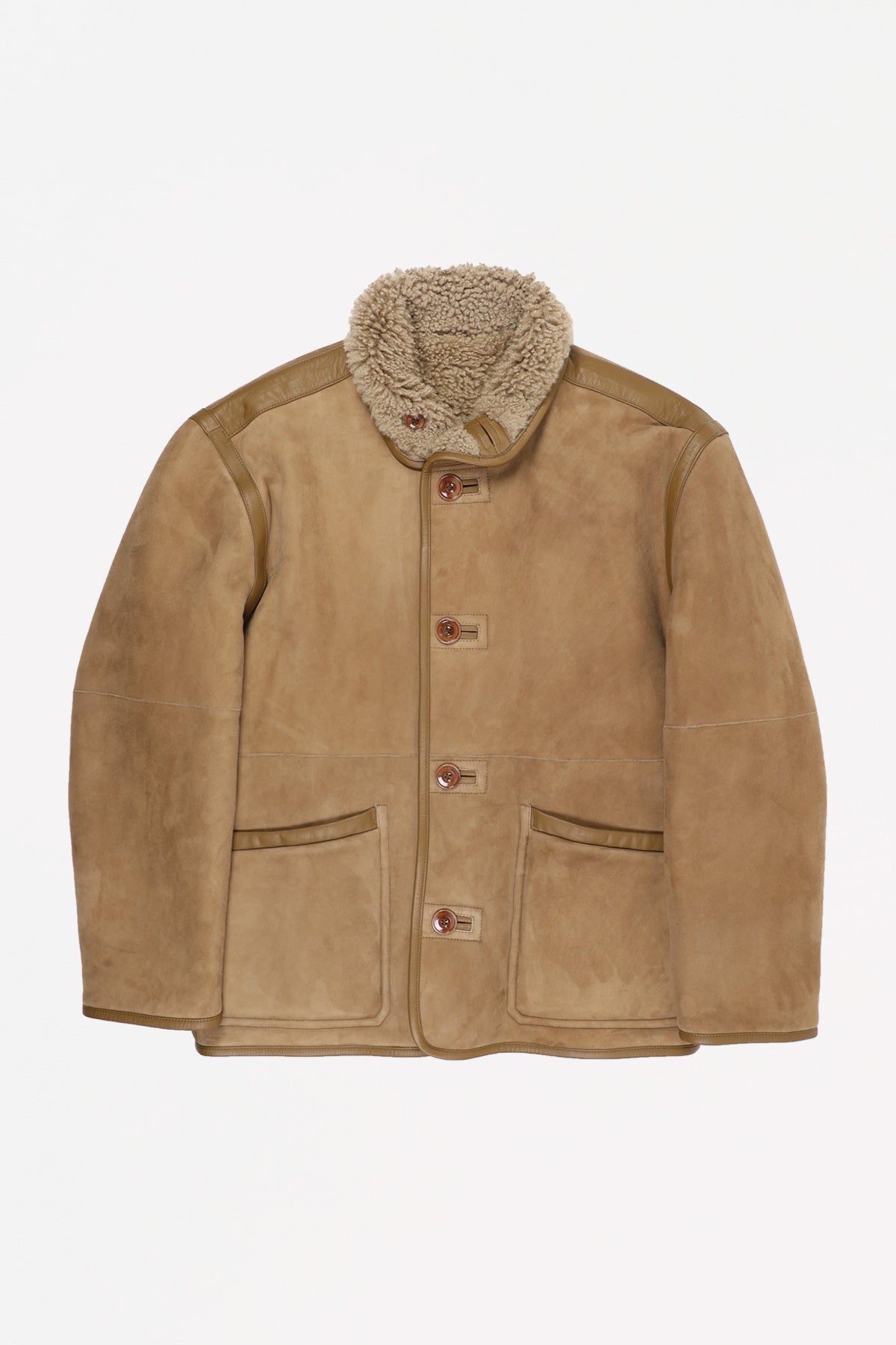 Lemaire - Reversible Shearling Coat - Sand Stone - Canoe Club