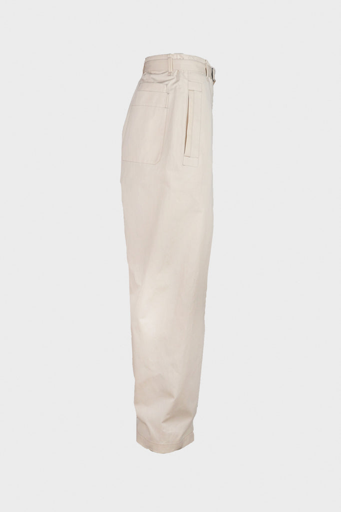 Lemaire - Seamless Belted Pants - Pale Ecru - Canoe Club