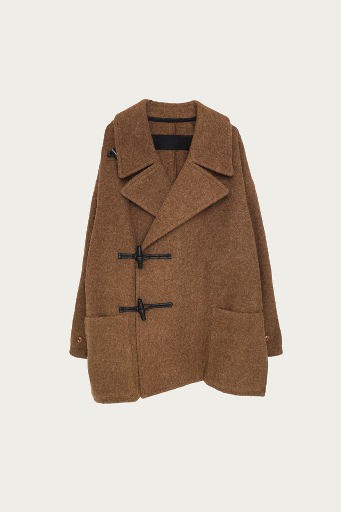 Lemaire - Short Duffle Coat - Brown - Canoe Club