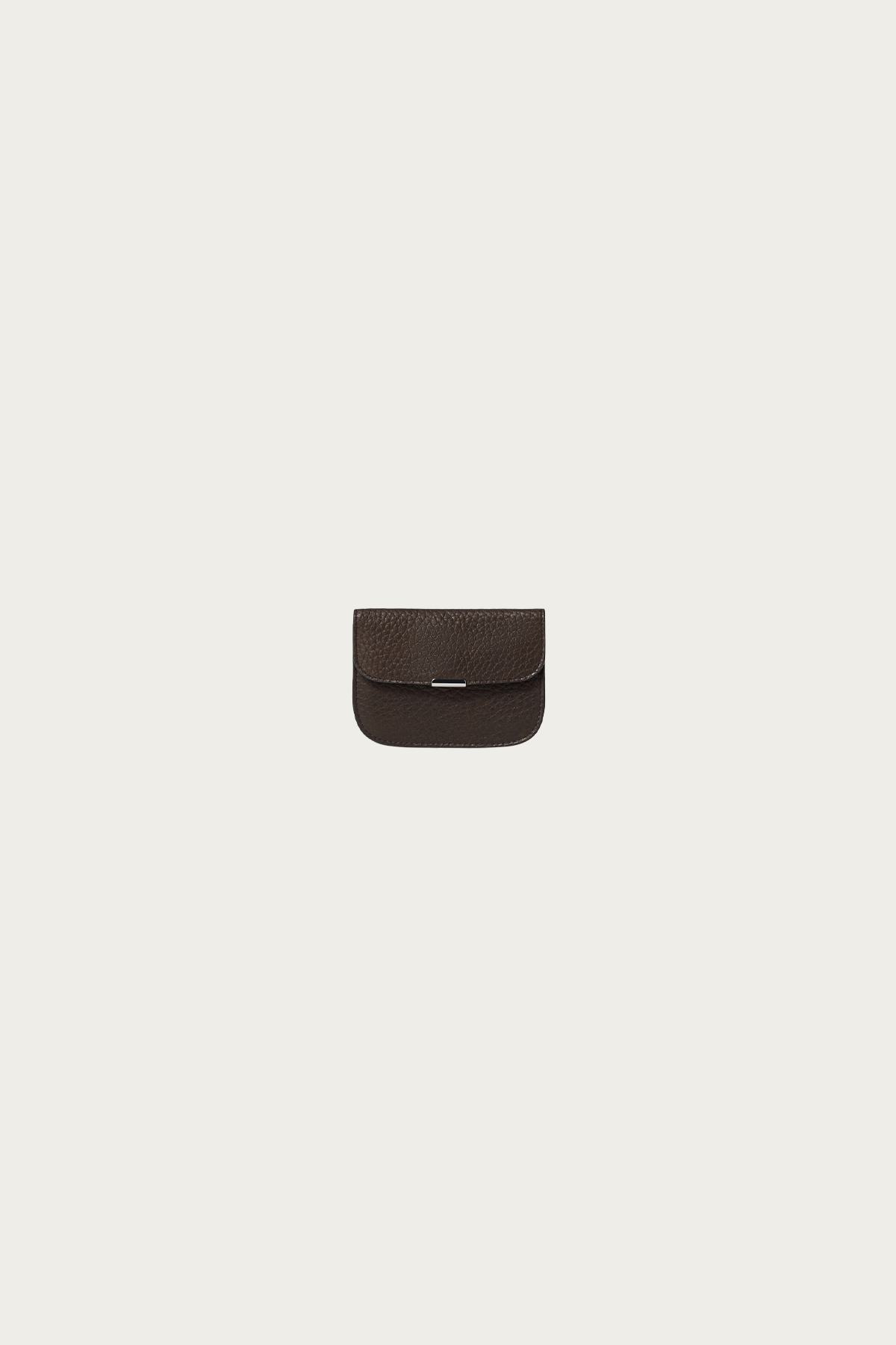 Lemaire - Soft Tab Card Holder - Dark Chocolate - Canoe Club