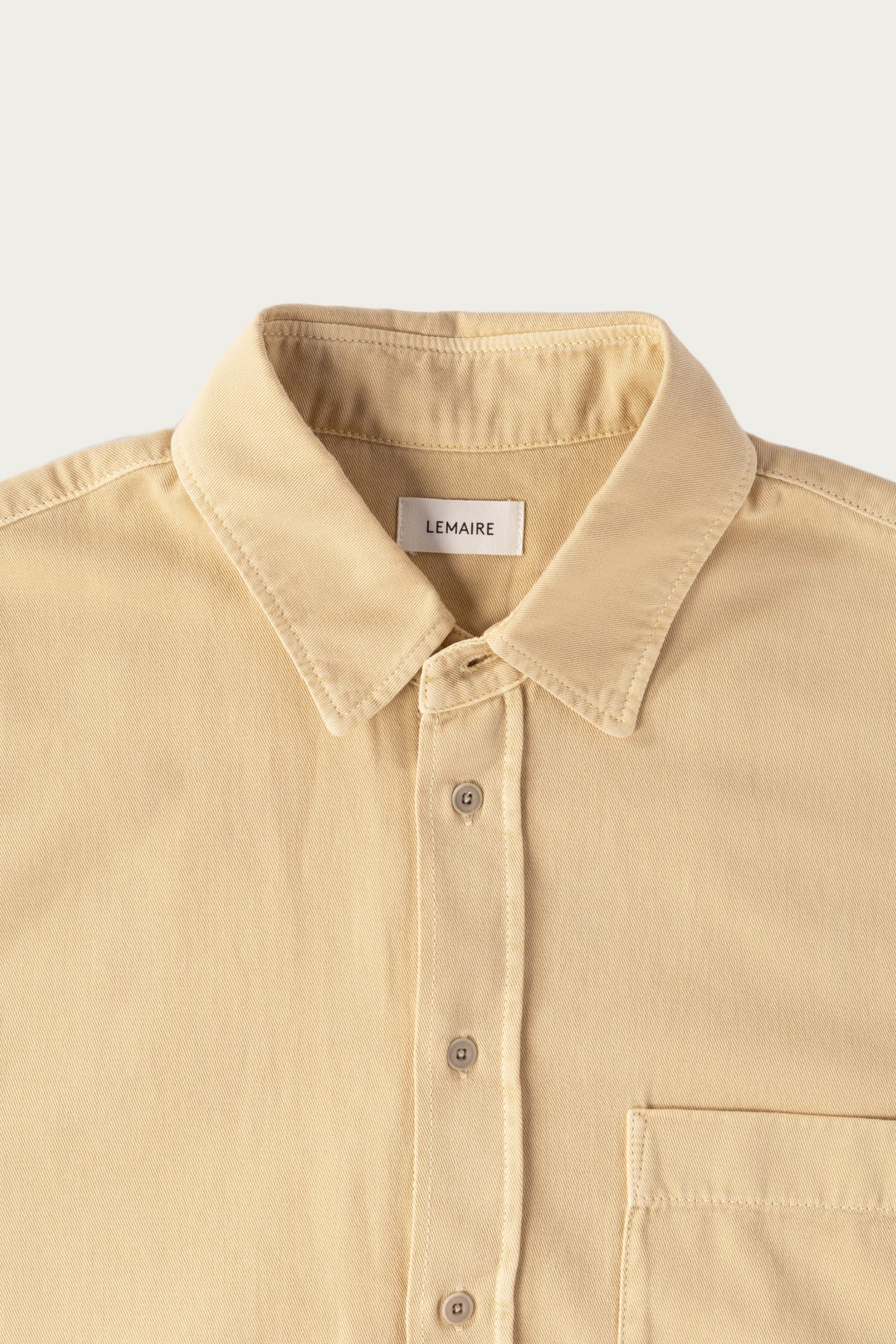 Lemaire - SS Denim Shirt - Custard - Canoe Club