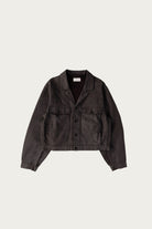 Lemaire - Trucker Jacket - Dark Chocolate - Canoe Club