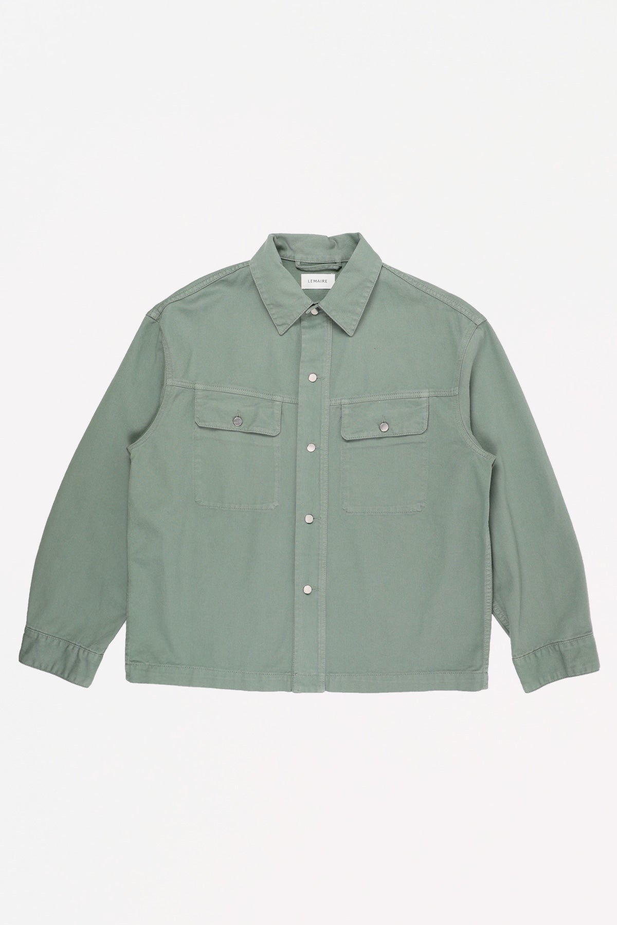 Lemaire Trucker Overshirt | Hedge Green | Canoe Club