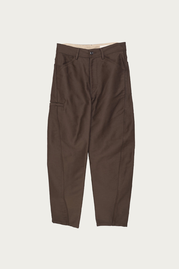 Lemaire - Twisted Workwear Pants - Dark Brown - Canoe Club