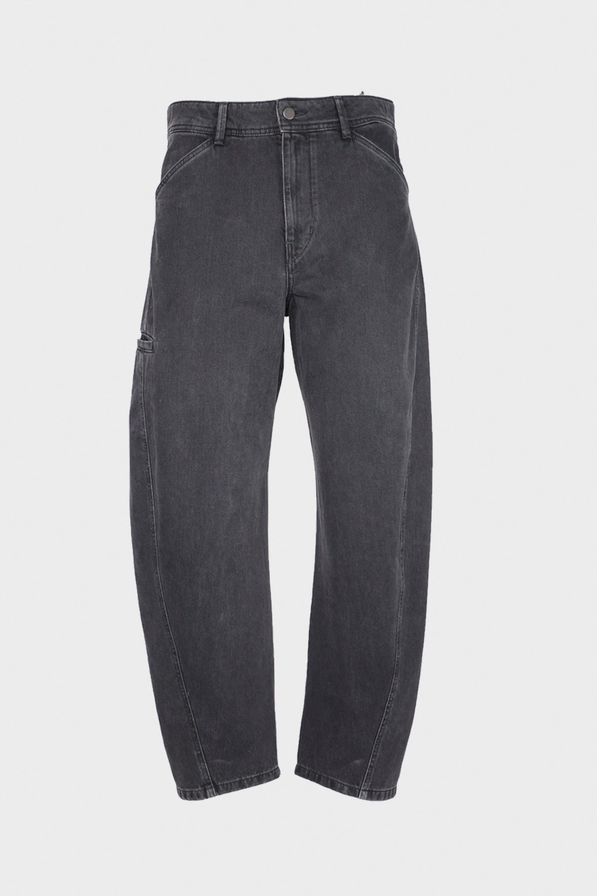 Lemaire Twisted Workwear Pants | Denim Soft Bleached Black | Canoe