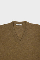 Lemaire - V-Neck Sweater - Dark Mustard - Canoe Club