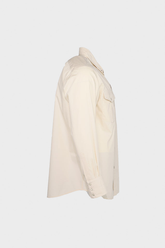 Lemaire - Western Shirt with Snaps - Cream - Canoe Club