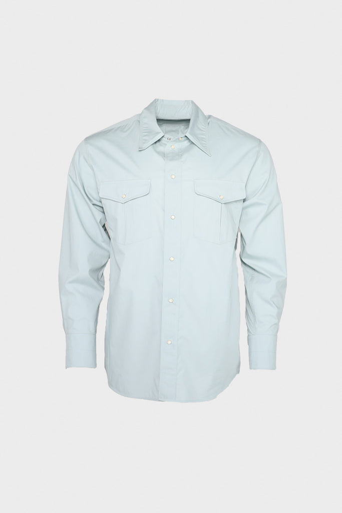 Lemaire - Western Shirt with Snaps - Light Blue - Canoe Club