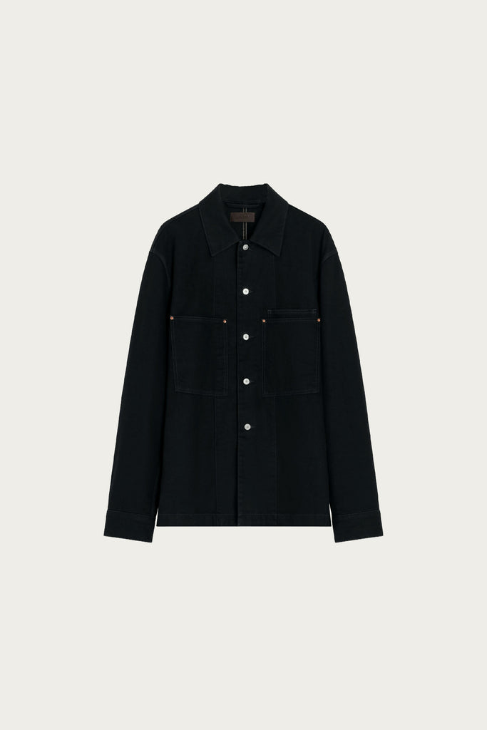 Lemaire - Workwear Overshirt - Black - Canoe Club