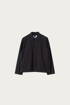 Margaret Howell - MHL Boxy Overshirt - Black Crisp Cotton Poplin - Canoe Club