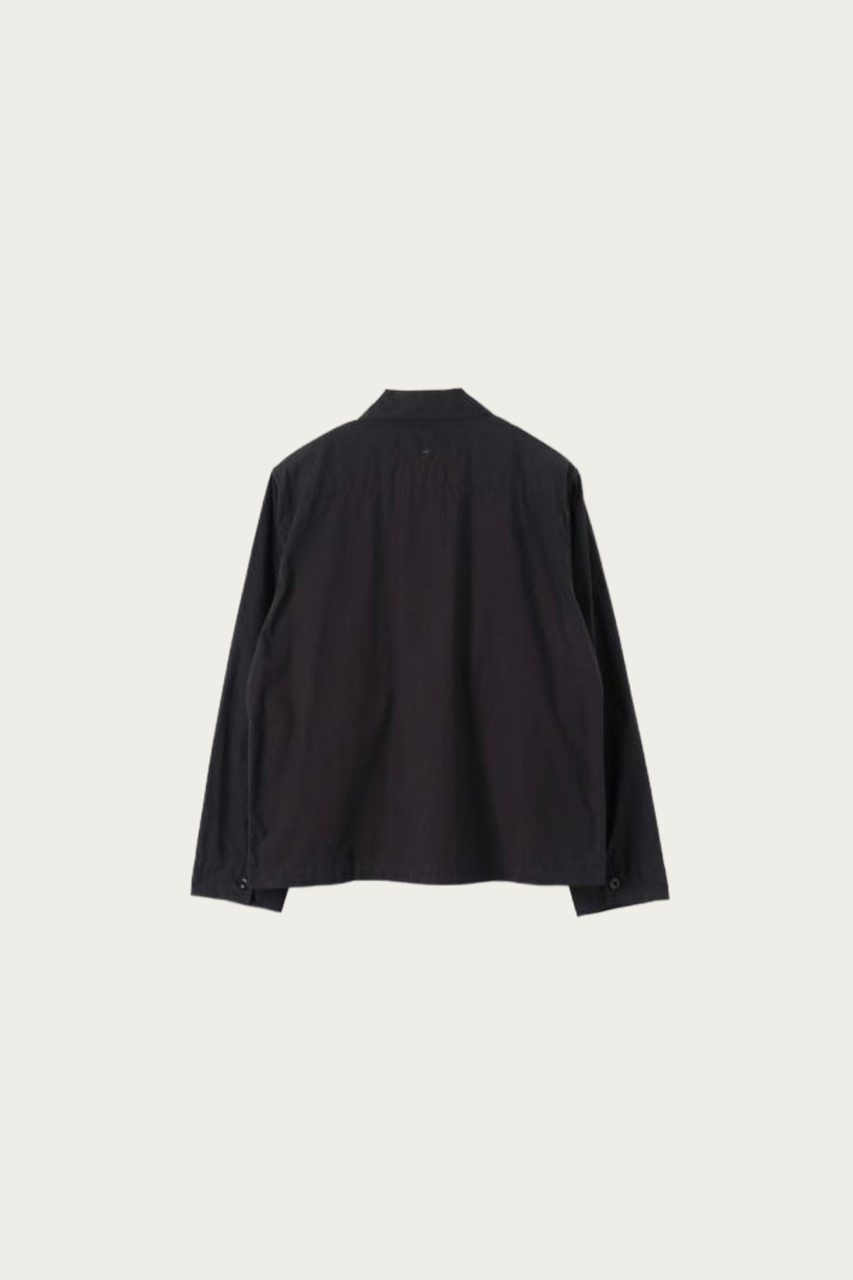 Margaret Howell - MHL Boxy Overshirt - Black Crisp Cotton Poplin - Canoe Club