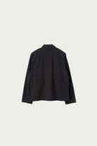 Margaret Howell - MHL Boxy Overshirt - Black Crisp Cotton Poplin - Canoe Club