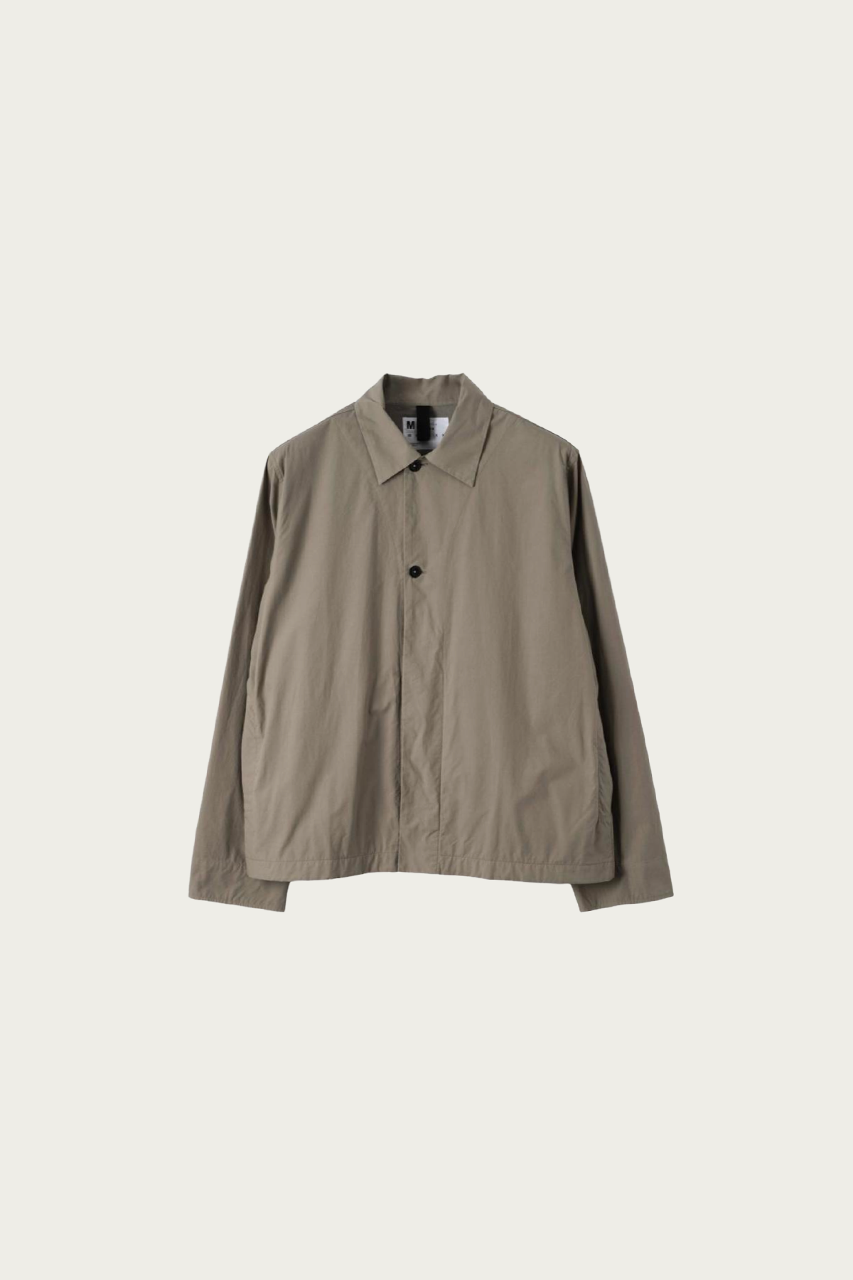 Margaret Howell - MHL Boxy Overshirt - Mouse Crisp Cotton Poplin - Canoe Club