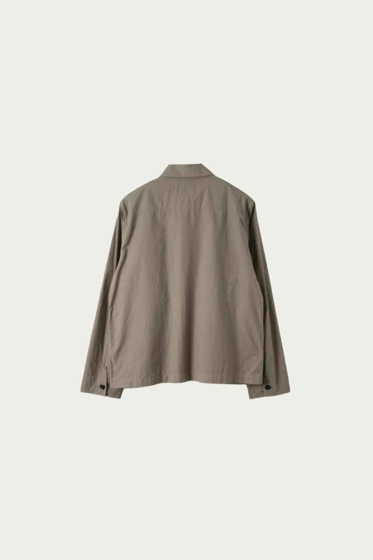 Margaret Howell - MHL Boxy Overshirt - Mouse Crisp Cotton Poplin - Canoe Club