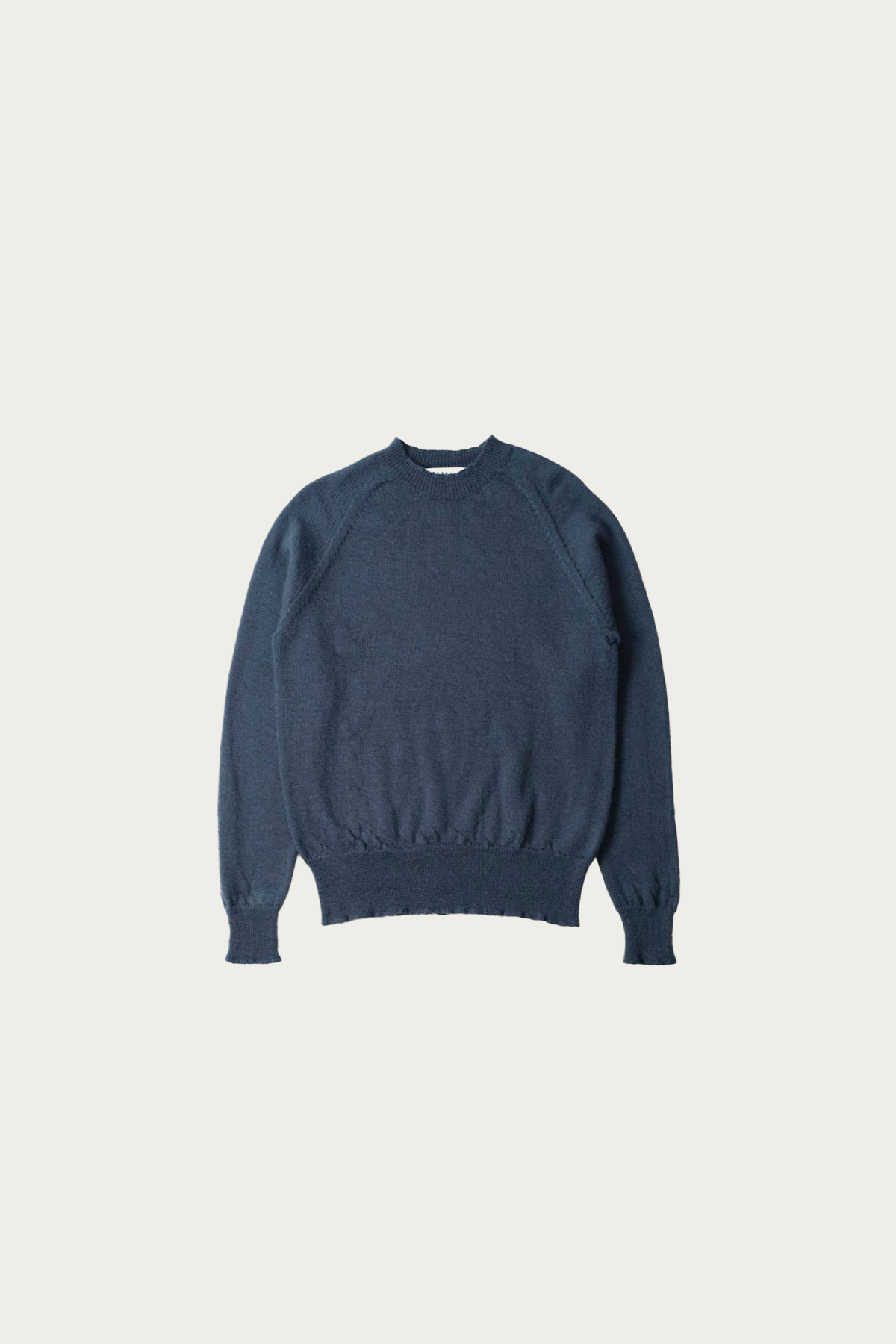 Margaret Howell - MHL Crew Neck - Uniform Blue Virgin Wool - Canoe Club