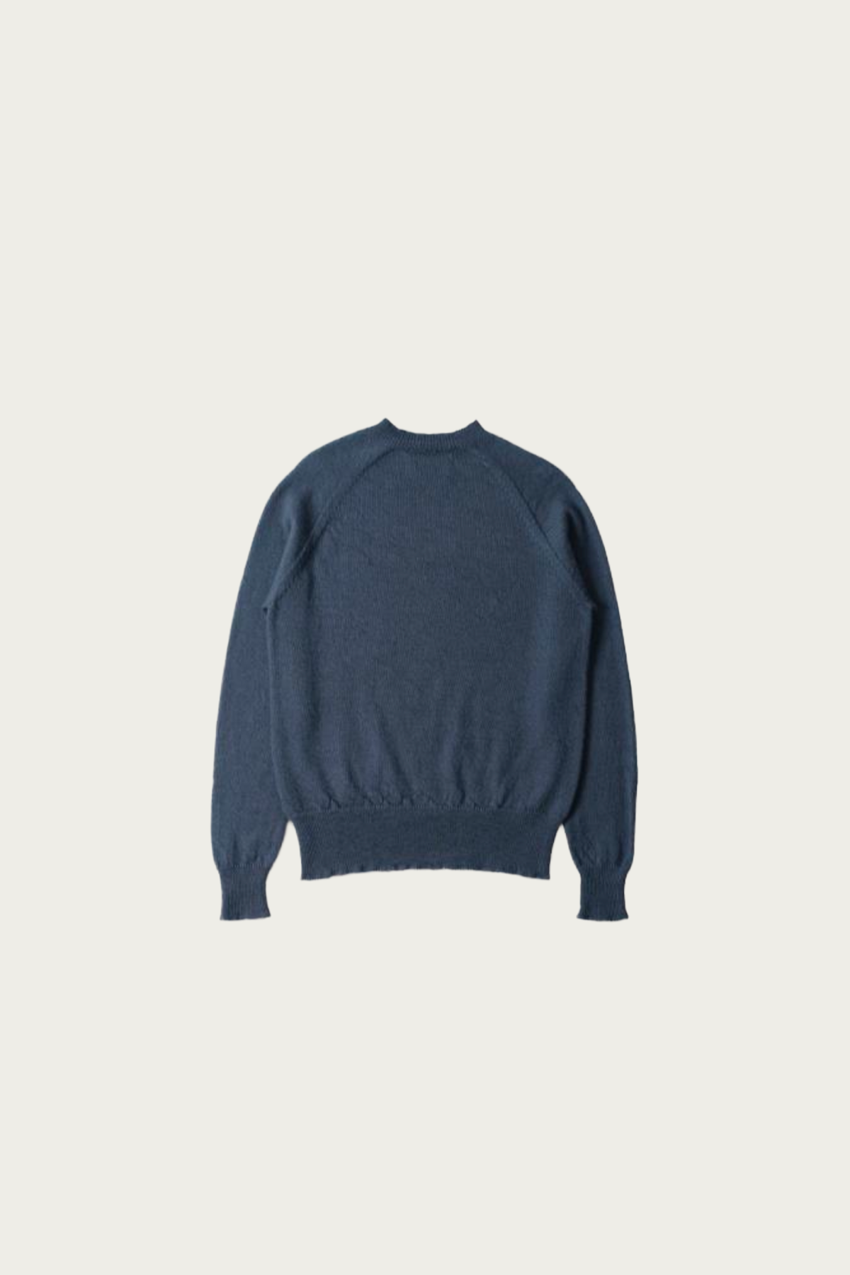 Margaret Howell - MHL Crew Neck - Uniform Blue Virgin Wool - Canoe Club