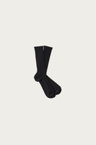 Margaret Howell - Full Rib Sock - Black Fine Merino - Canoe Club