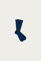 Margaret Howell - Full Rib Sock - Cobalt Fine Merino - Canoe Club