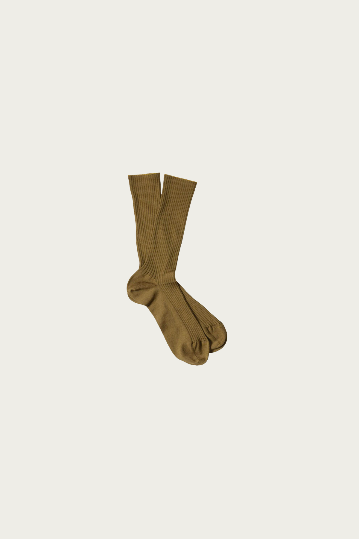 Margaret Howell - Full Rib Sock - Ochre Fine Merino - Canoe Club