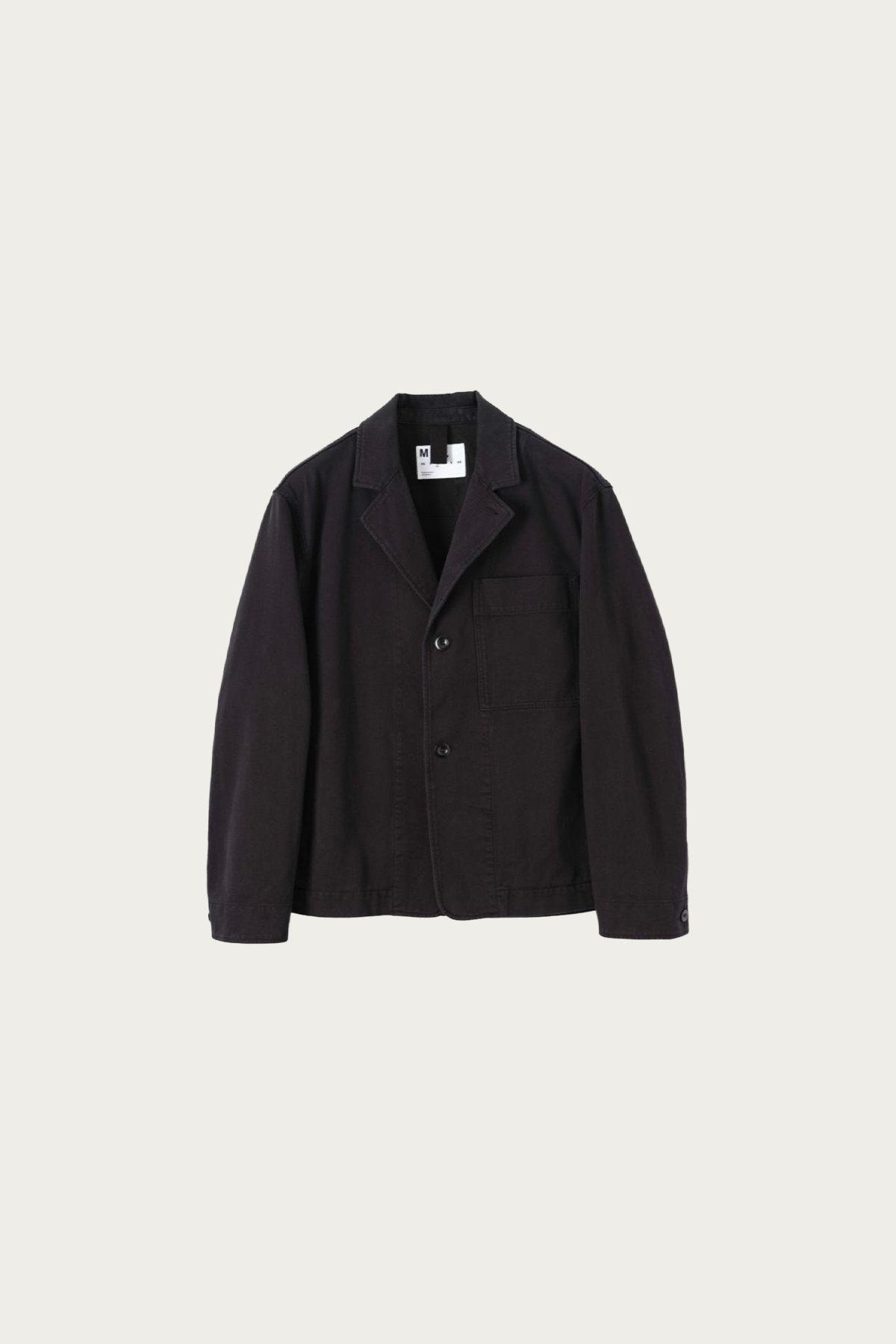 Margaret Howell - MHL Minimal Blazer - Black Raised Cotton Drill - Canoe Club