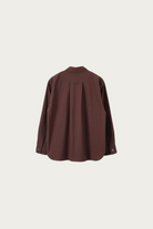 Margaret Howell - Relaxed Shirt - Mahogany Fine Count Cotton Poplin - Canoe Club