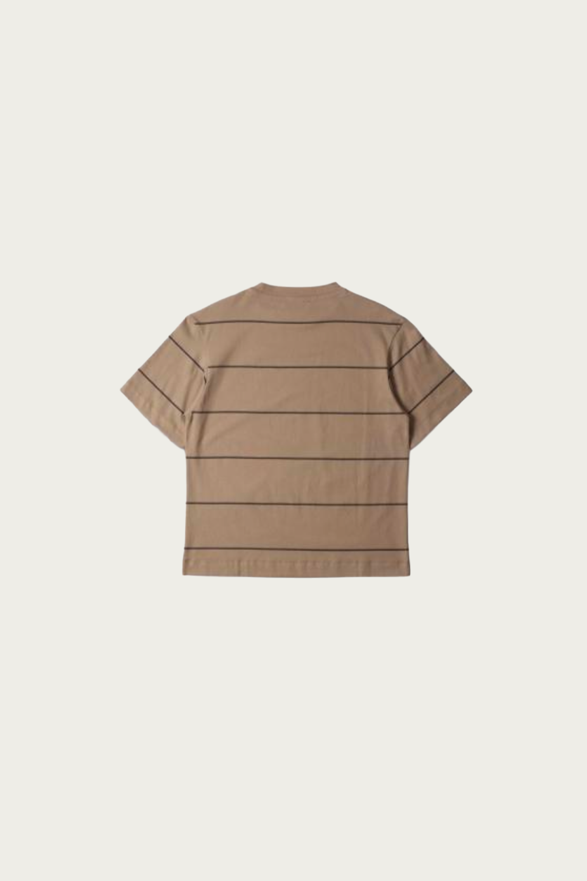Margaret Howell - Short Sleeve T-Shirt - Mink/Black Cotton Jersey - Canoe Club