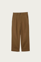 Margaret Howell - MHL Simple Trousers - Tobacco Raised Cotton Drill - Canoe Club