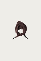 Margaret Howell - MHL Tipped Scout Scarf - Chocolate/Black Lambswool - Canoe Club