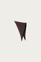 Margaret Howell - MHL Tipped Scout Scarf - Chocolate/Black Lambswool - Canoe Club