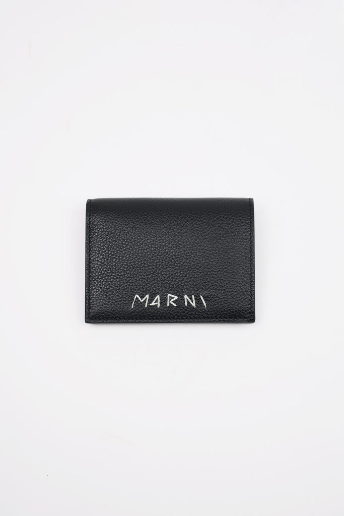 Marni - Bifold Leather Wallet - Black - Canoe Club