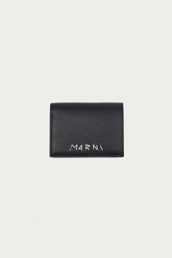 Marni - Bifold Leather Wallet - Black - Canoe Club