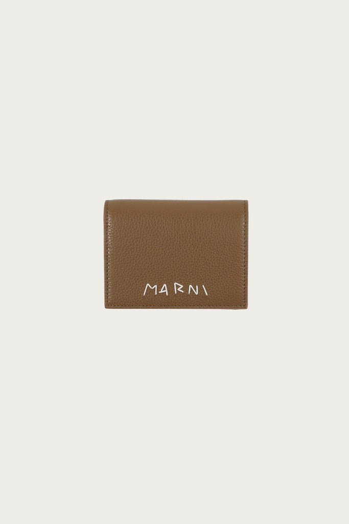 Marni - Bifold Leather Wallet - Tan - Canoe Club