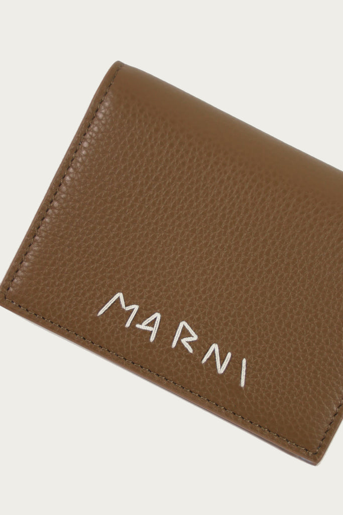 Marni - Bifold Leather Wallet - Tan - Canoe Club